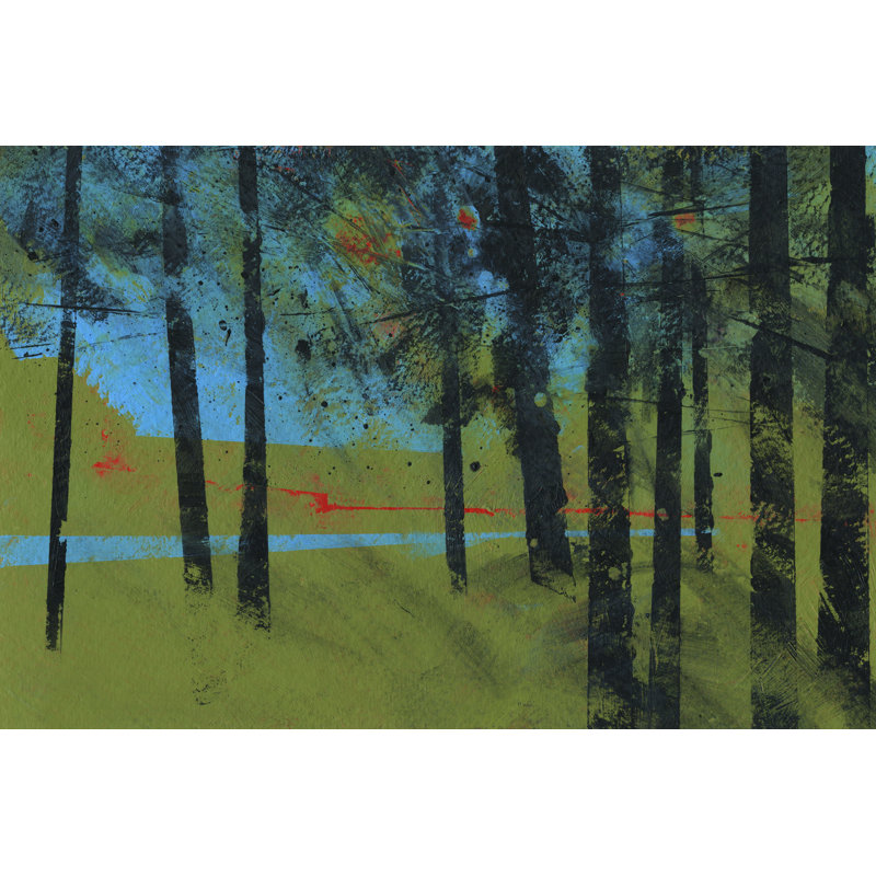 " Forest Brook " by Paul Bailey Painting Print, 32" H x 48" W x 1.25" D