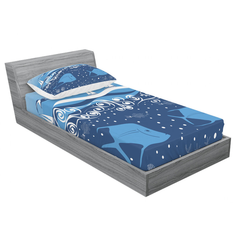 Microfiber Sheet Set, Twin Sheet Set with Fitted Sheet