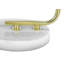 Lighting, 20 po, lampe de table, marbre blanc, abat-jour ivoire / crème, contemporain