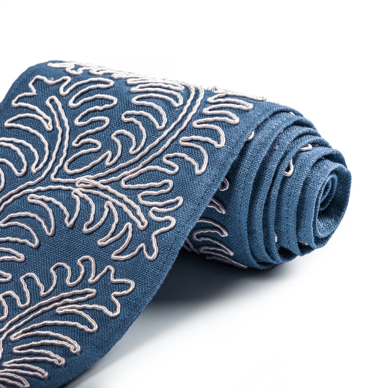 Treillis Passementerie II Sirine Tape Fabric, Blue