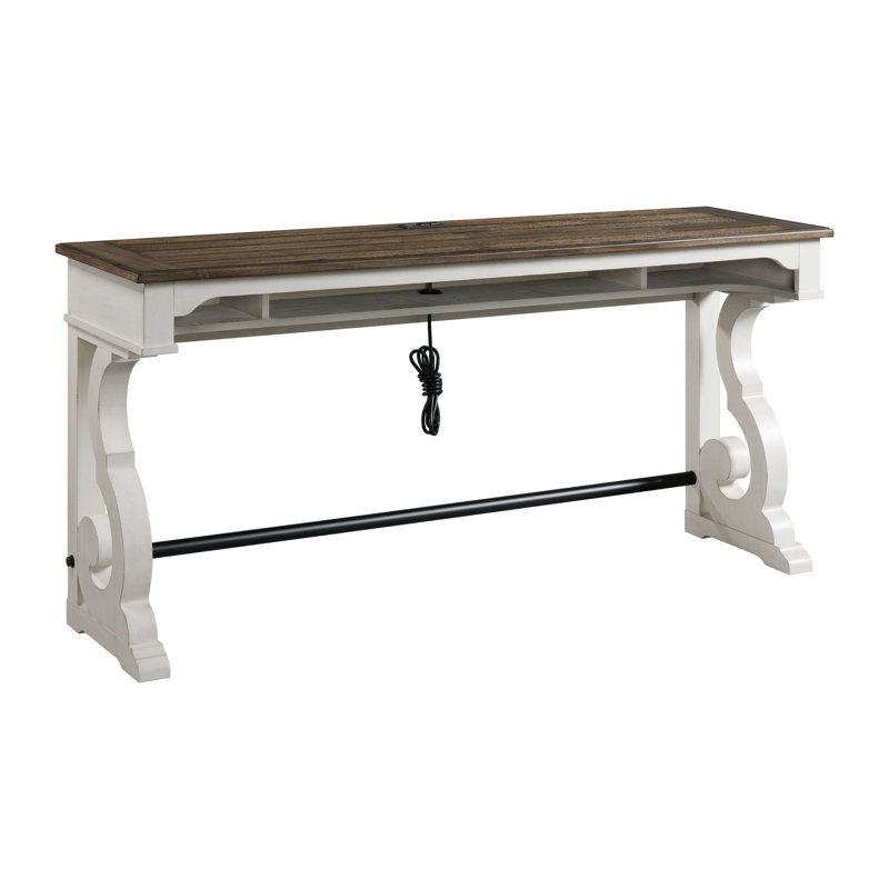 Console en bois massif 76 po Isamu
