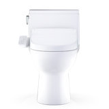 TOTO Redington WASHLET+ S2 One-Piece Elongated 1.28 GPF Universal Height Toilet with CEFIONTECT, Cotton White - MW6723346CEFG#01