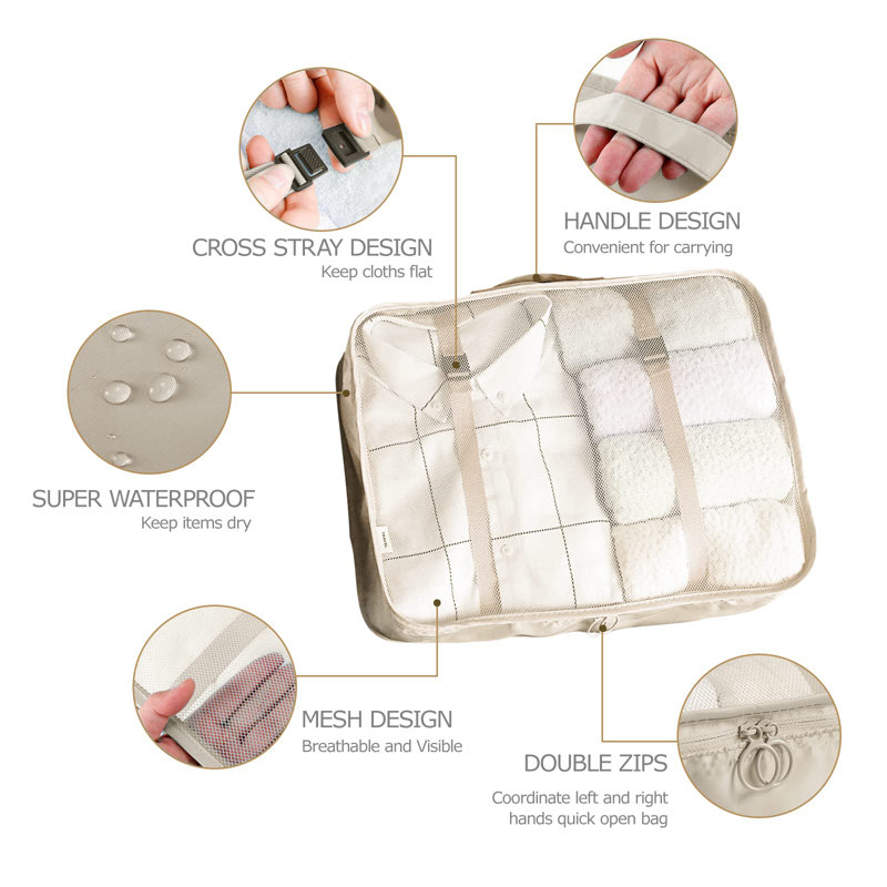 Rebrilliant Fabric Storage Bag, Beige