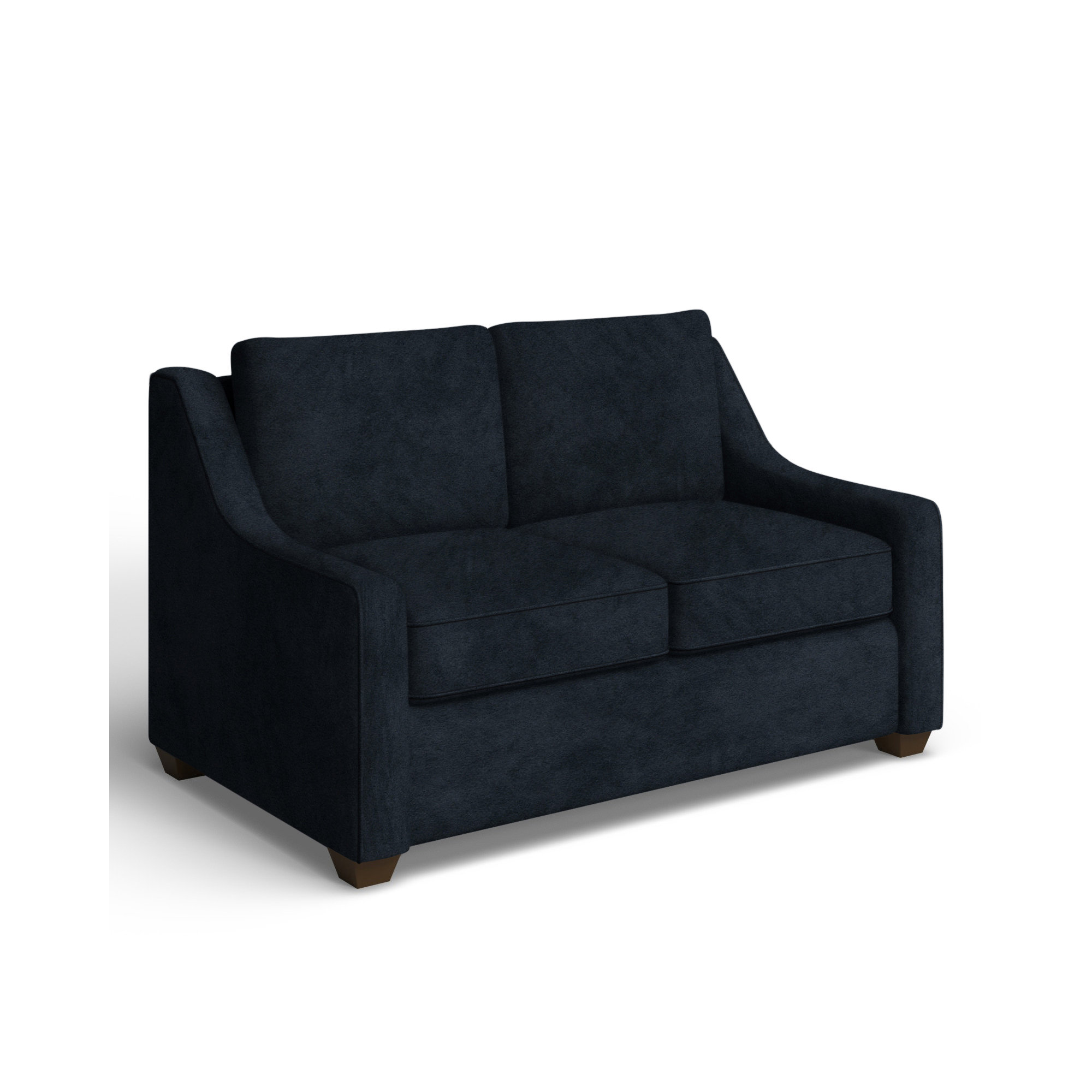 Gemi 56.5'' Upholstered Sofa, Bella Ink Blue Performance Velvet