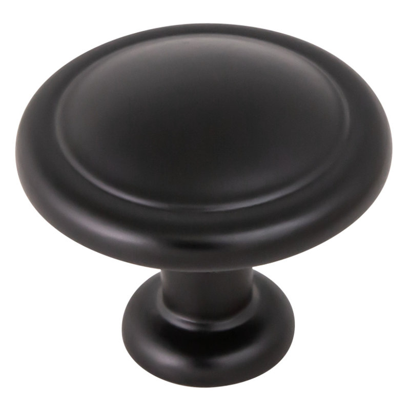 Poignée champignon victorienne 0,63 po, Noir mat