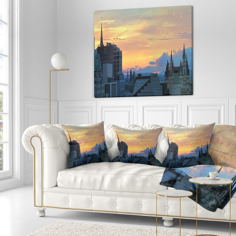 Coussin Ottawa City, 18 po x 18 po, Coussin décoratif