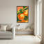 Ensemble de 1 tableau sur toile à motif de boule disco orange et de fruits-103702770