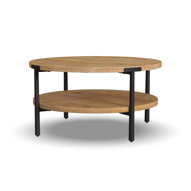 Solid Wood Top Single Coffee Table