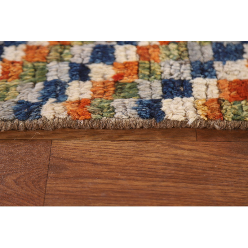 Tapis marocain treillis noué à la main 7 x 9