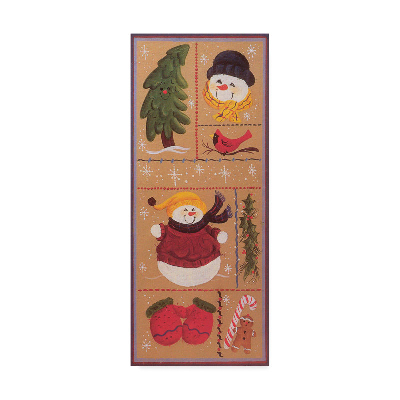 « winter panels », art sur toile, H 19 po x l 8 po x P 2 po