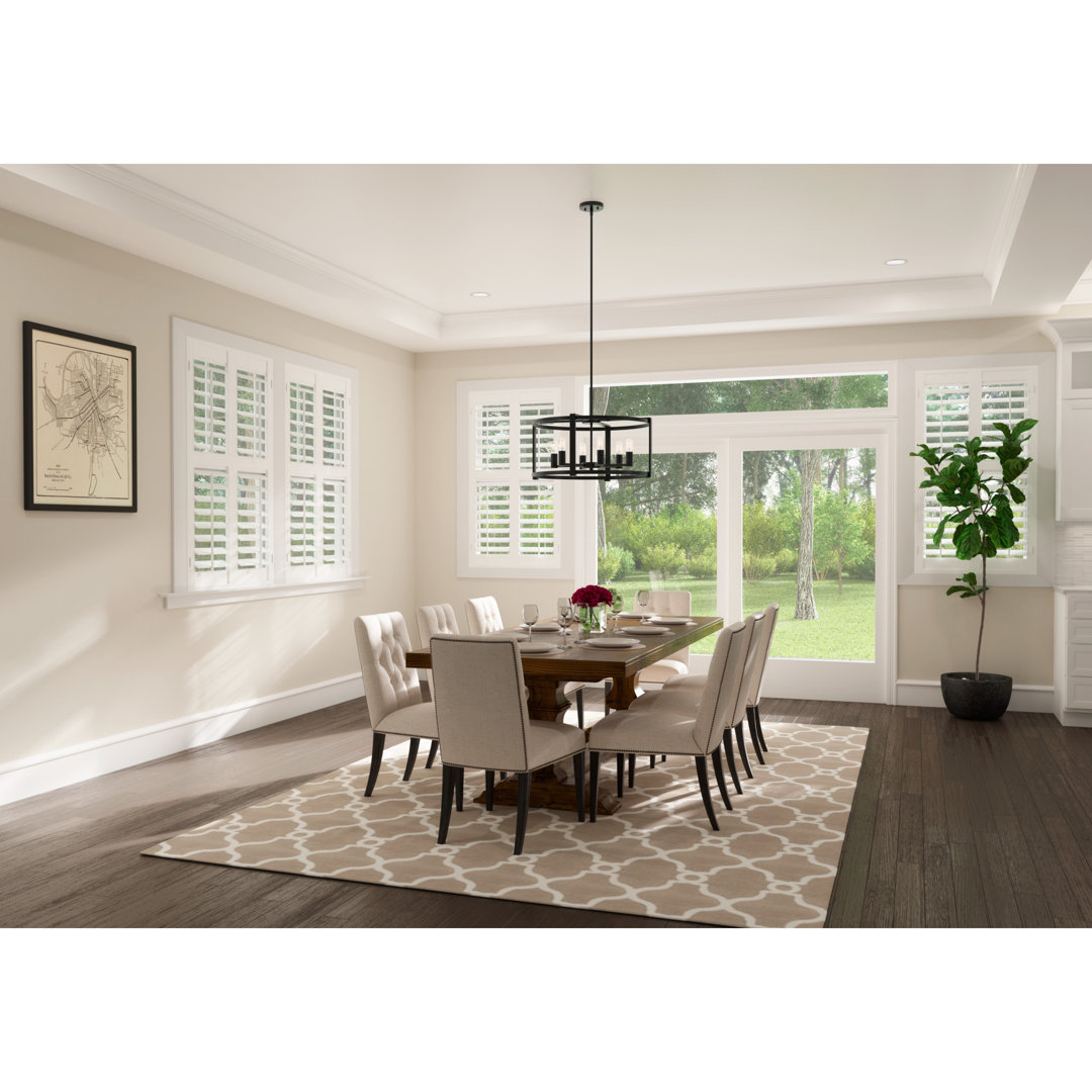 Astwood 4 - Light Dimmable Lantern Drum Chandelier Latitude Run® 