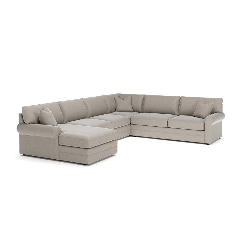 Canapé modulaire 4 pièces Comfy, Lin Drusky, Orienté à gauche (vu de face)