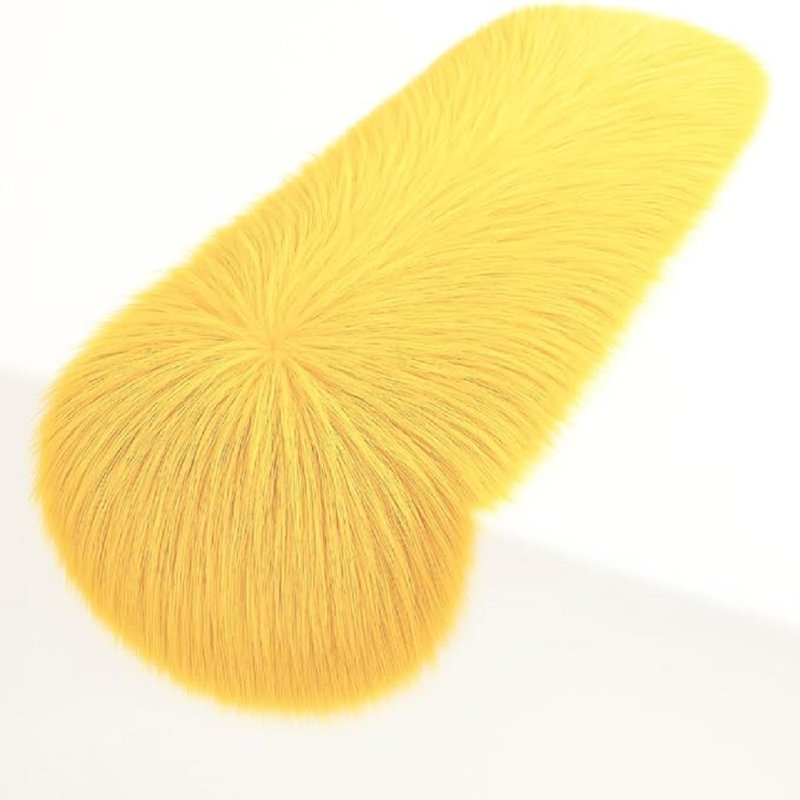FabricLA Faux Fur Accent Cut with Rounded Edges for Holiday & Christmas Décor, 12" W x 30" L, Bubble Gum