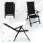 Ensemble de 2 chaises de patio pliantes pour l'extérieur avec siège rembourré