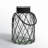 Clear/Black Glass Table Vase-1809072383