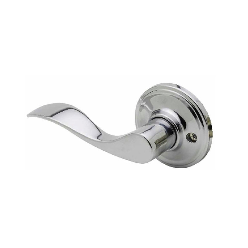 Fausse poignée de porte simple, Chrome inoxydable poli, Gauche