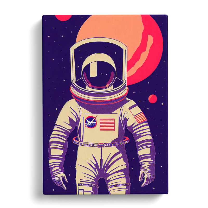Amazing Astronaut - Wrapped Canvas, 60cm H x 40cm W x 3cm D