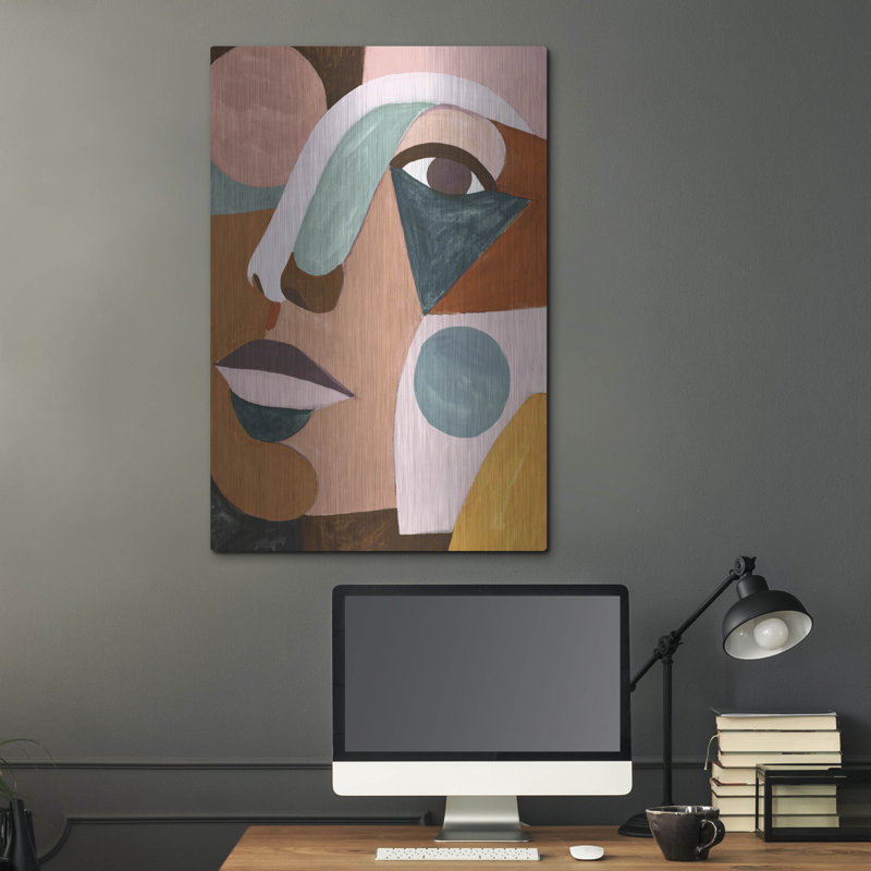 «Geo Face IV» par Victoria Borges, H 36 po x l 24 po