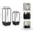 Wood and Metal Two-Piece Candle Holder Set-1760002077