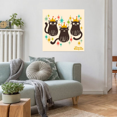 Art contemporain rétro, art de chat