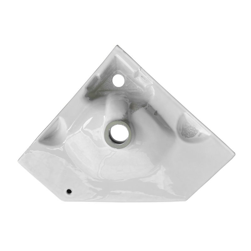 The Renovators Supply Inc. 17'' Gloss Vitreous China Specialty Bathroom Sink with Overflow