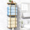 Porte-serviettes pour salle de bain, support de rangement mural vertical