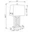 Lampe de table 29,5 po Buday