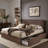Cletus Upholstered Linen Standard Bed with Drawers-108607942