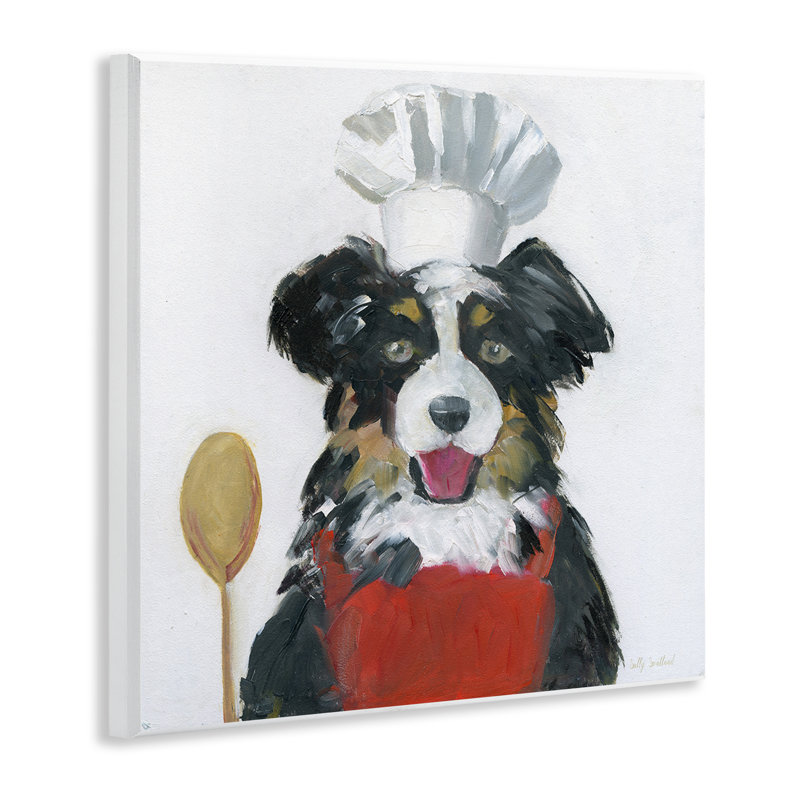Chef Dog Wall Plaque Art, design by Sally Swatland