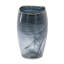 Vase en verre Smoky Black Swirl