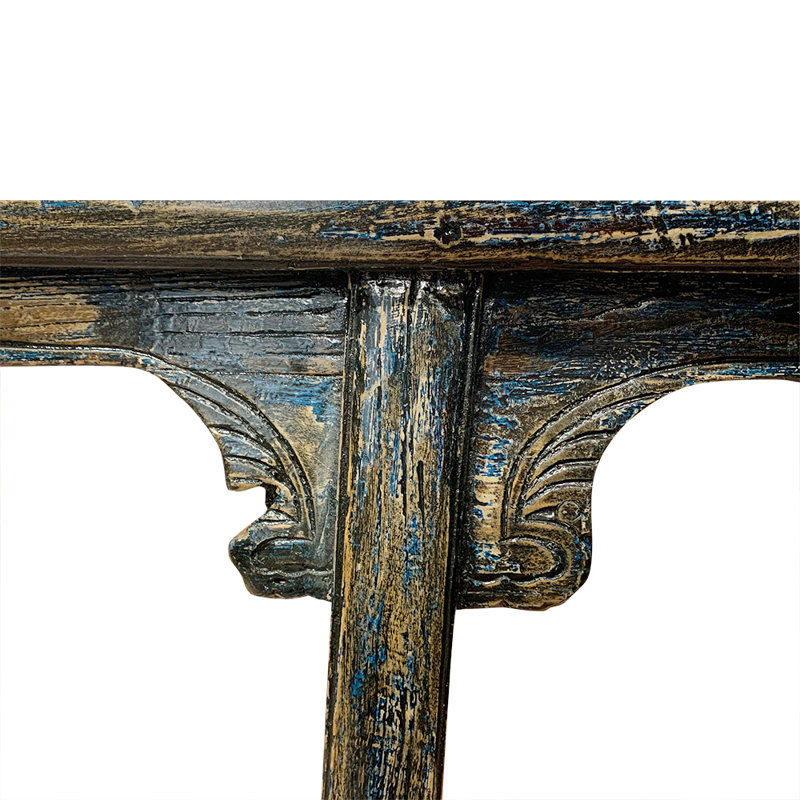 Banc de kung-fu bleu