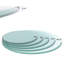 Plateau de table rond en verre trempé de 32 pouces, nettoyage de surface et lisse, convient aux tables de salle à manger de bureau dans les espaces chauffés de bureau et de patio-1355443061