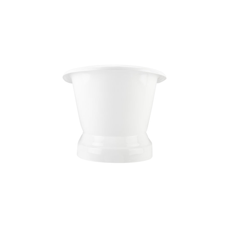 Frayser 71" White Cast Iron Freestanding Oval Pedestal Tub