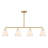Hashimoto 4-Light Linear Chandelier in Brass-1863785299