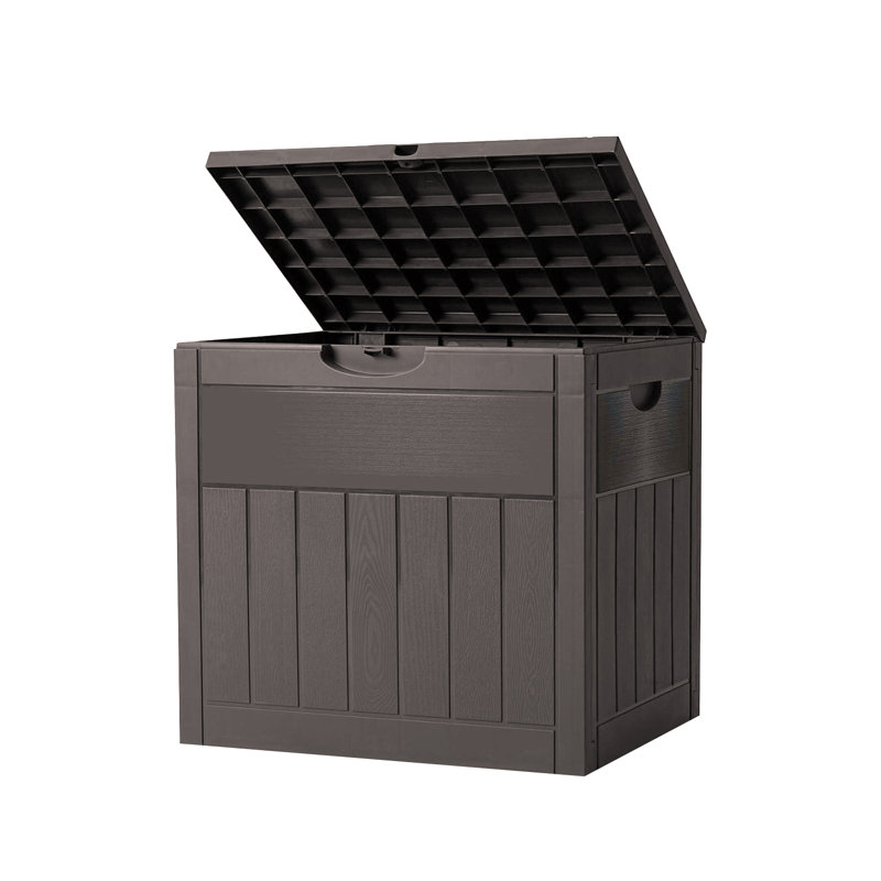 Living And Home 55.5cm W Plastic Deck Box in Brown