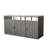 Metal Garbage Bin Shed In Grey Color - Holds 3 Trash Cans, , Scratch-, Easy To Assemble And Use Outdoor Stores Rot-, With Installation Maintenance