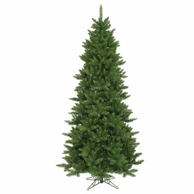 Camdon Fir Slim Artificial Christmas Tree, Unlit - Faux Slim Christmas Tree - Seasonal Indoor Home Decor