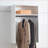 Walk-In Closet System, Devi Modular White Wood Oak Finish | Wall Mounted | White | Wood