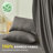 4 Piece Twin Size Sheet Set, 100% Rayon Derived from Bamboo Sheet Set, Cooling & Breathable, Luxury Silky Soft, Deep Pocket up to 16", Gray-122871994-122871996
