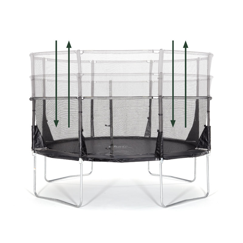 8' Backyard: Above Ground Trampoline with Safety Enclosure