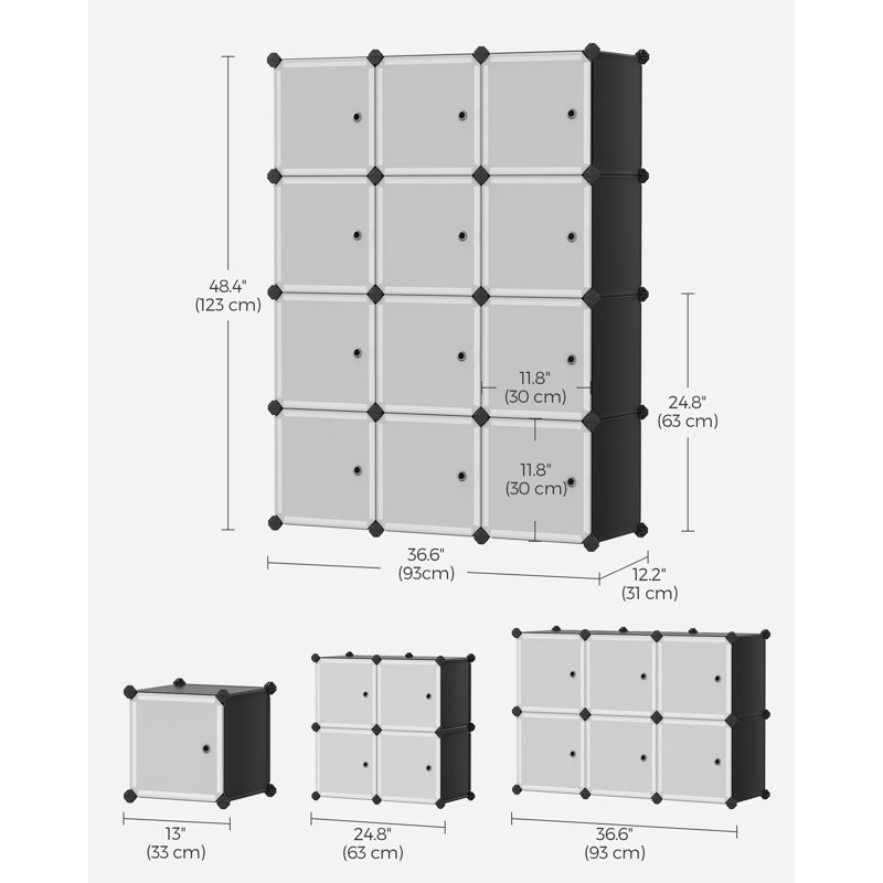 12 Pair Shoe Storage Cabinet