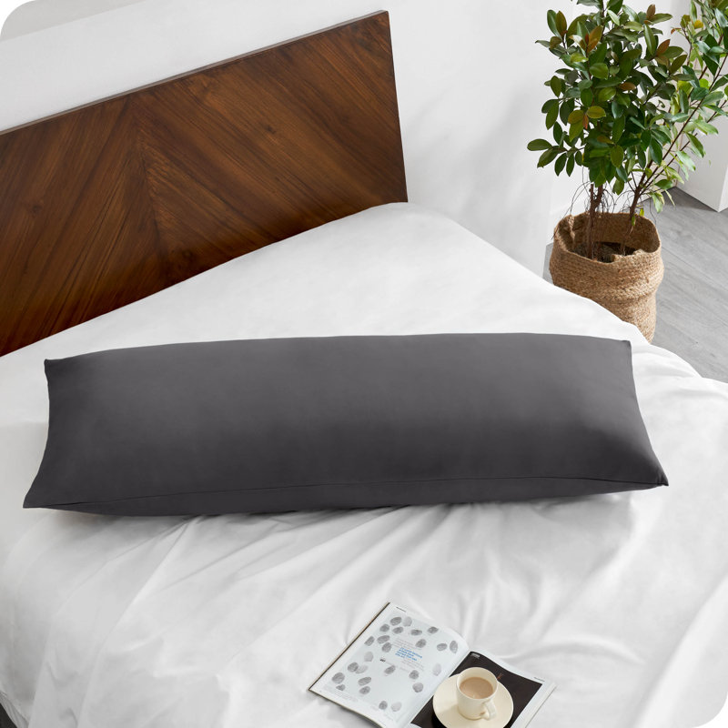 Microfiber Body Pillowcase - Zipper Closure, Forged Iron Gray