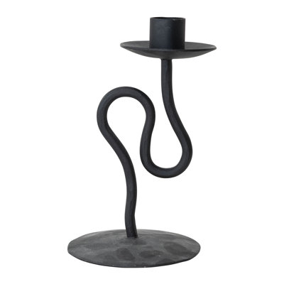 Metal Abstract Shaped Taper Candle Holder