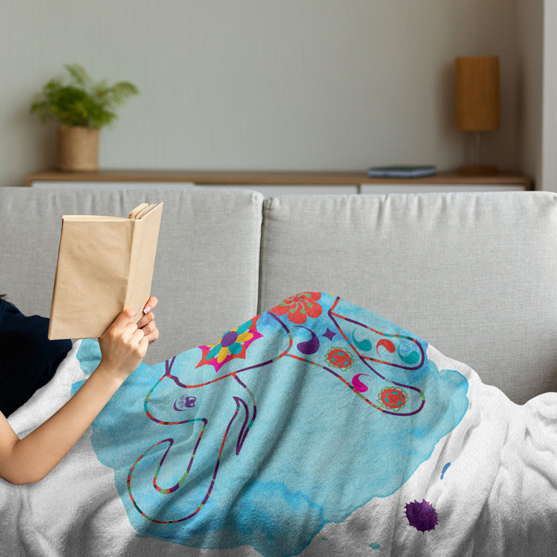 Hand Woven Throw Blanket, 70" x 90"