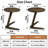 Handmade Solid Wood C-Shaped End Table (Large, Chestnut)