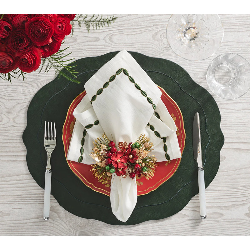 Tailored Placemat, Hunter Green