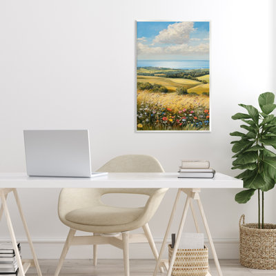 In the Distance Hills Wall Plaque, design by Petal Prints Design