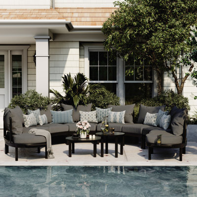 Patio Curved 8-Person Conversation Set