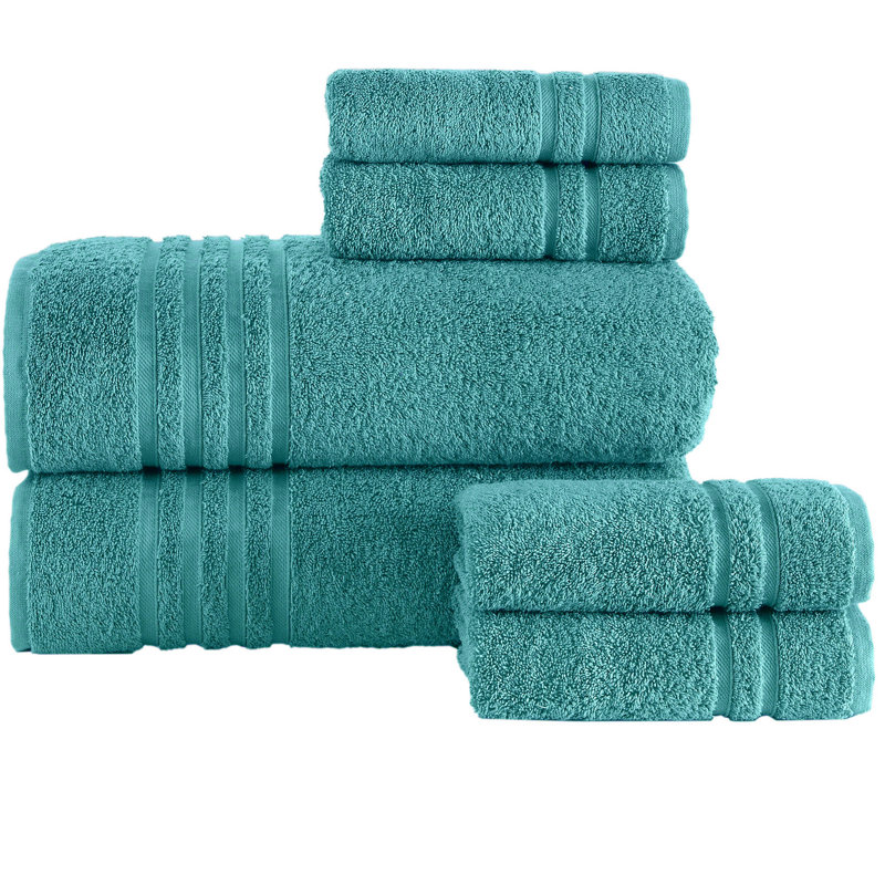 Bath Sheet Towels 6 Pieces Bundle | Includes: 2 Luxury Bath Sheet Towels, 4 Hand Towels | Quality, Soft Towel Set