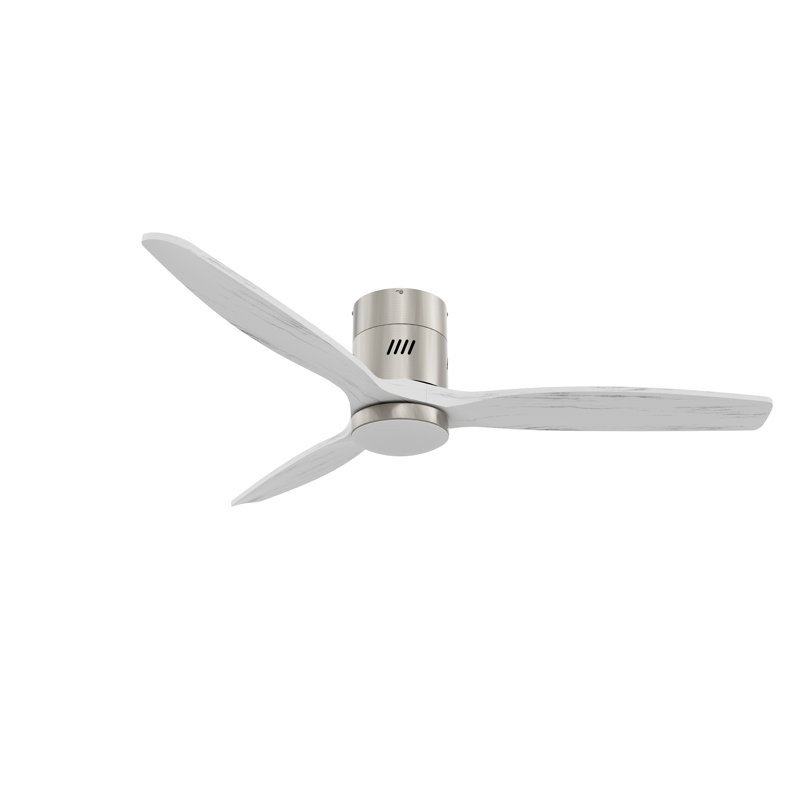 Ventilateur de plafond encastré moderne de 52 po Vincent avec ensemble d'éclairage et télécommande, moteur CC silencieux à 6 vitesses, pour une utilisation intérieure / extérieure couverte